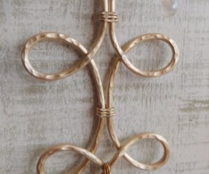 アルミワイヤーでロザリオフレーム